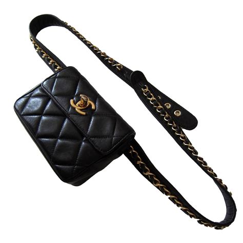 chanel chain belt bag|Chanel belt bag vintage.